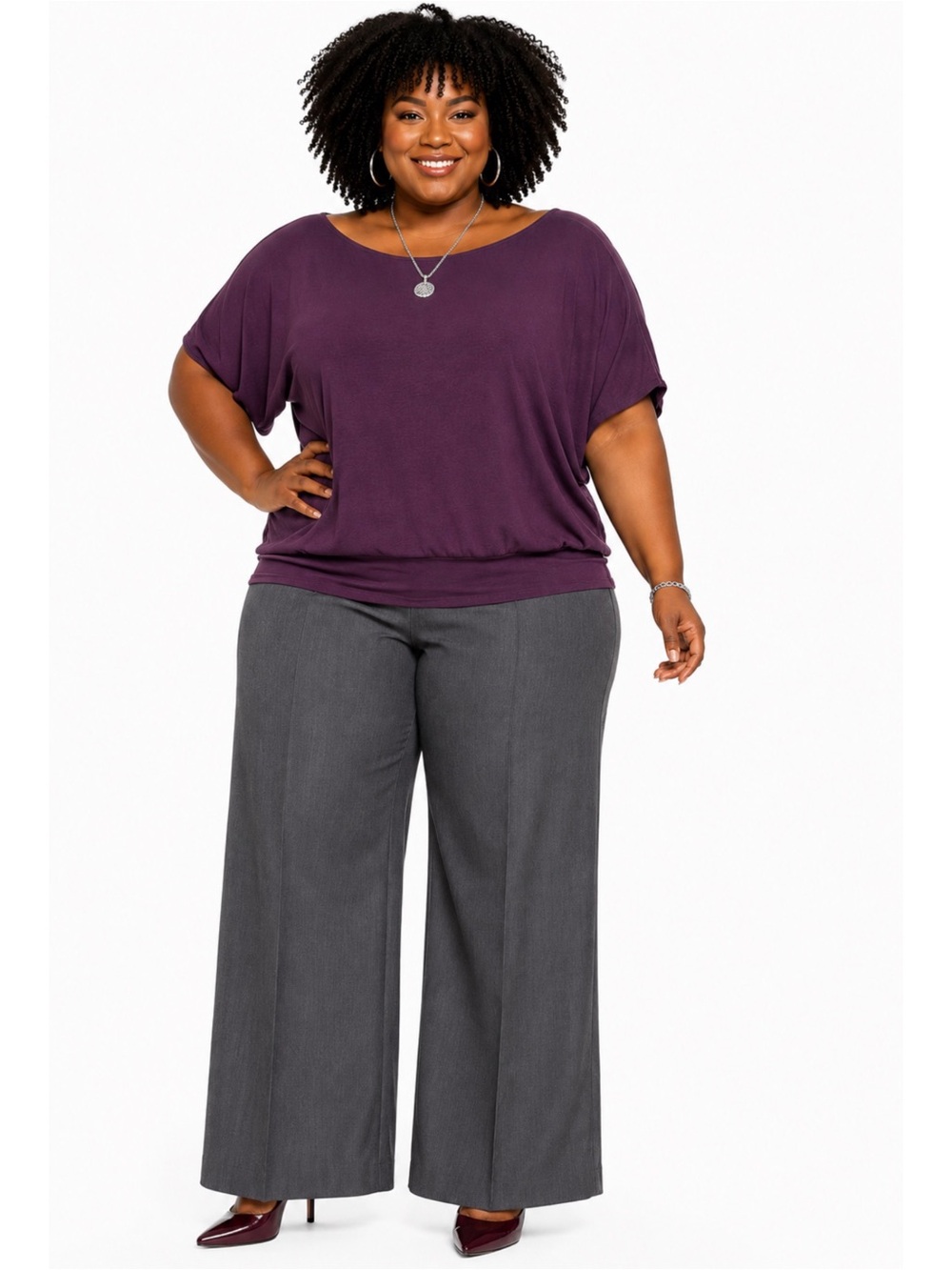 Plus Size Plumberry Purple Top Size 2X-3X